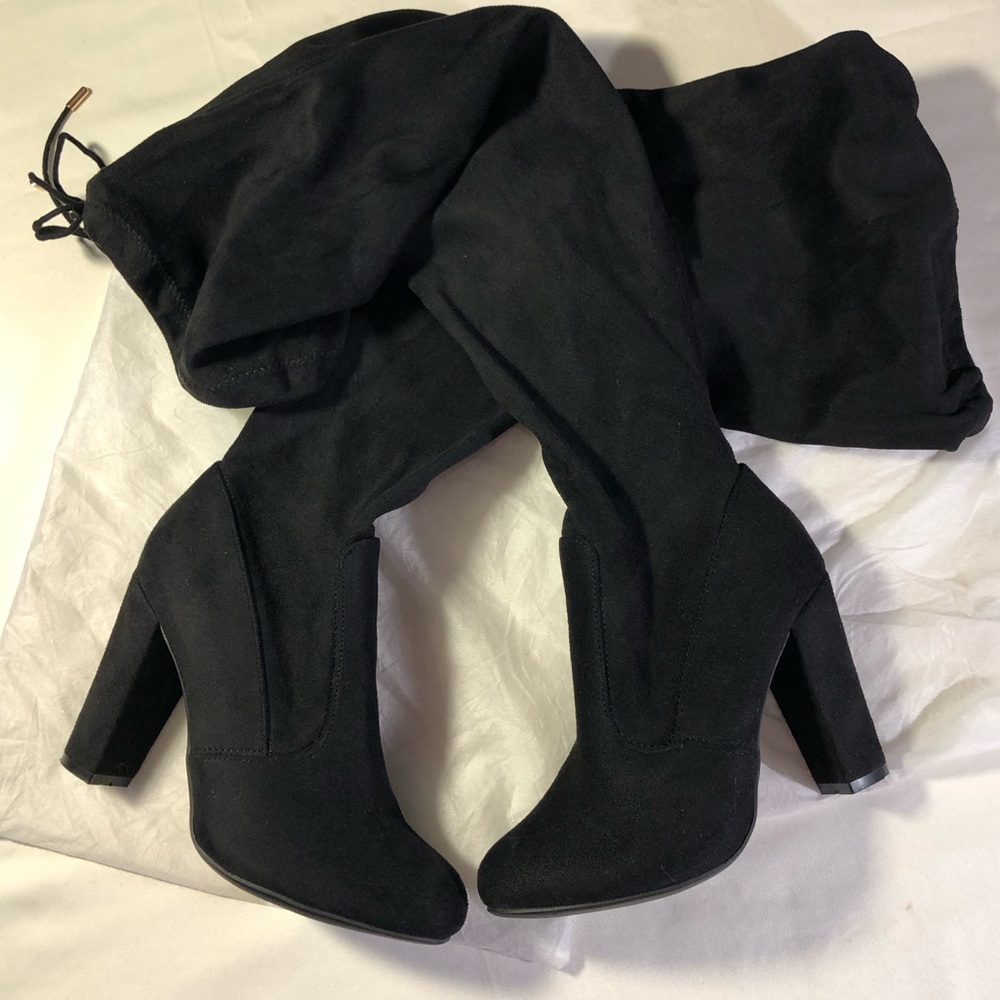 JG Womens Long High Heel Over the Knee Boots
